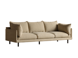 Breeze Lounge 3 Seater Sofa In Off- White & Cream Color
