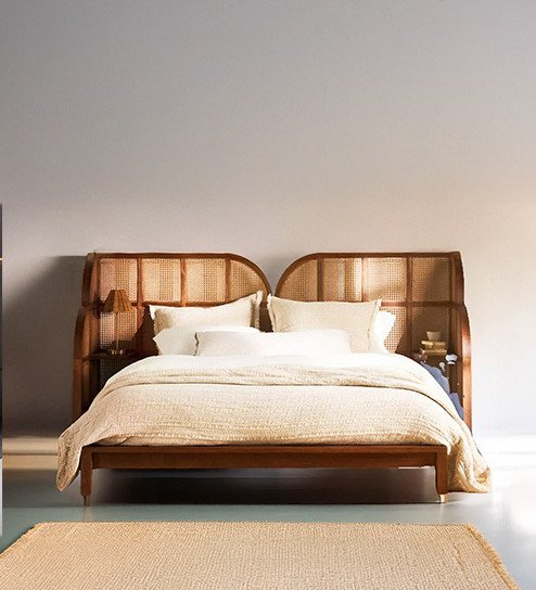 Walnut & Navy Blue