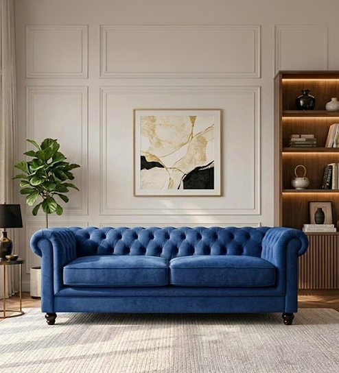 Jackson 2 Seater Sofa In Blue Color