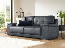 Alexa 3 Seater Sofa In Vintage Grey Premium Color
