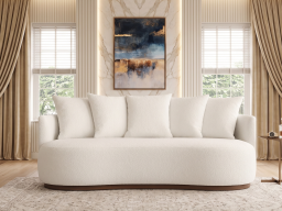 Olivia 3 Seater Sofa In Off White Color