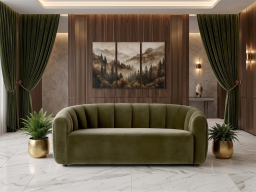 Alba 2 Seater Sofa In Green Color