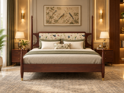 Bianca Poster Solid wood Sheesham Bed
