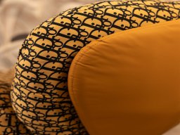 Relax Chair Orange & Black 