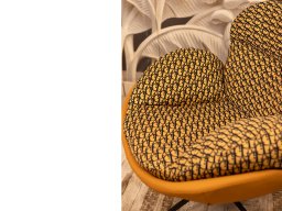 Relax Chair Orange & Black 