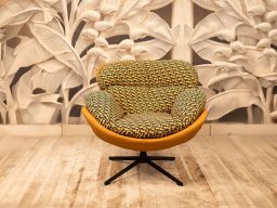 Relax Chair Orange & Black 
