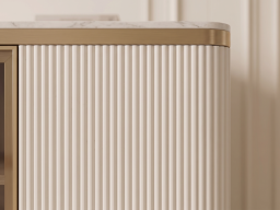 Sideboard In White & Golden Colour 