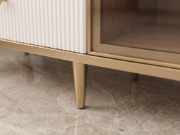 Sideboard In White & Golden Colour 