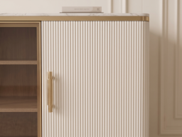Sideboard In White & Golden Colour 