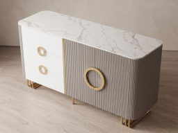 sideboard In Grey & White Colour 