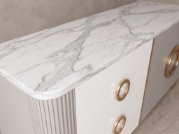 sideboard In Grey & White Colour 