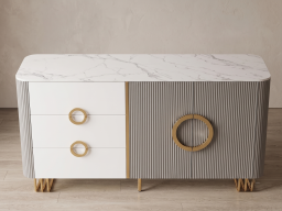 sideboard In Grey & White Colour 