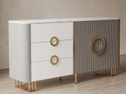 sideboard In Grey & White Colour 
