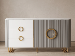 sideboard In Grey & White Colour 