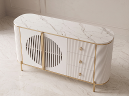 Sideboard In White Colour 