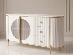 Sideboard In White Colour 