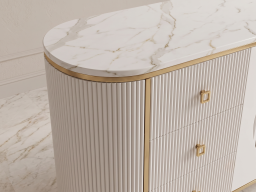Sideboard In White Colour 