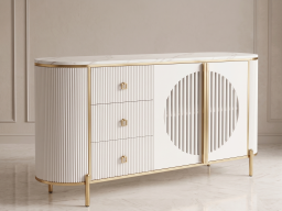 Sideboard In White Colour 