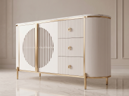 Sideboard In White Colour 