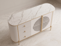 Sideboard In White Colour 