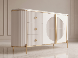 Sideboard In White Colour 