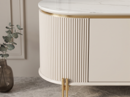 Sideboard In Gloss Gray Colour