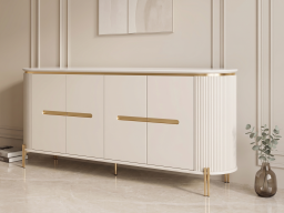 Sideboard In Gloss Gray Colour