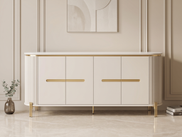 Sideboard In Gloss Gray Colour