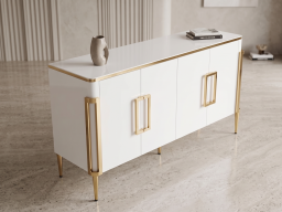 Sideboard In White Lacquer Colour 