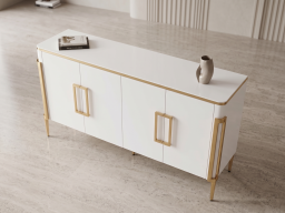 Sideboard In White Lacquer Colour 