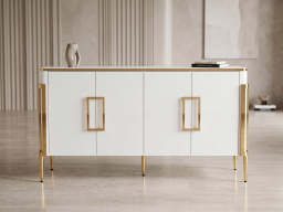 Sideboard In White Lacquer Colour 