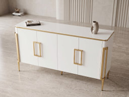 Sideboard In White Lacquer Colour 