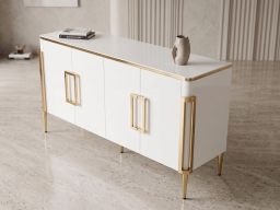 Sideboard In White Lacquer Colour 
