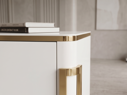 Sideboard In White Lacquer Colour 