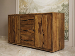  Roli Sheesham Side Board In Brown Colour