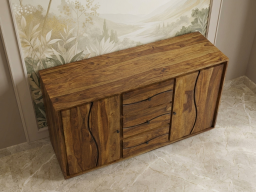  Roli Sheesham Side Board In Brown Colour