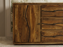  Roli Sheesham Side Board In Brown Colour