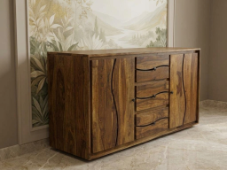  Roli Sheesham Side Board In Brown Colour