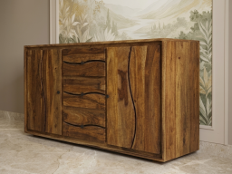  Roli Sheesham Side Board In Brown Colour