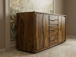  Roli Sheesham Side Board In Brown Colour