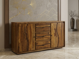  Roli Sheesham Side Board In Brown Colour
