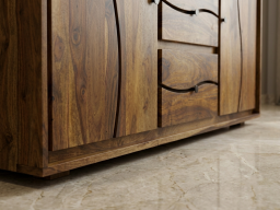  Roli Sheesham Side Board In Brown Colour
