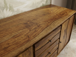  Roli Sheesham Side Board In Brown Colour