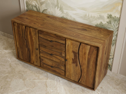  Roli Sheesham Side Board In Brown Colour