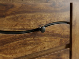  Roli Sheesham Side Board In Brown Colour