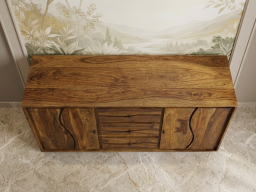  Roli Sheesham Side Board In Brown Colour