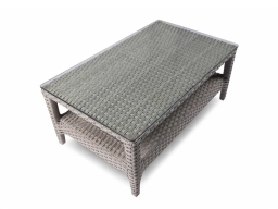 Glenn Outdoor Set 2 Seater 2 Single Seater & 1 Center Table In Grey Colour 