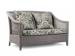 Glenn Outdoor Set 2 Seater 2 Single Seater & 1 Center Table In Grey Colour 