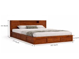 Arya Solid Wood Sheesham Bed 