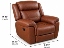 Manual 1 Seater Recliner Sofa 